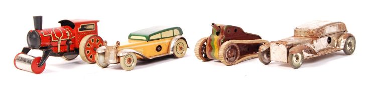 COLLECTION OF EARLY / VINTAGE MINIATURE TINPLATE TOYS