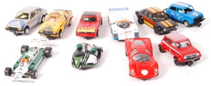 ASSORTED VINTAGE SCALEXTRIC SLOT RACING CARS