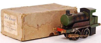 VERY RARE ANTIQUE BAR KNIGHT SCOTTISH LIVE STEAM 0 GAUGE LOCOMOTIVE