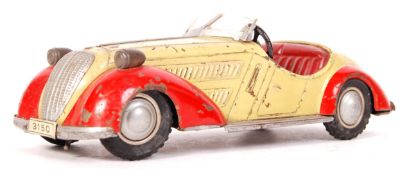 DISTLER GERMAN TINPLATE CLOCKWORK MECHANICAL MODEL 'WANDERER'