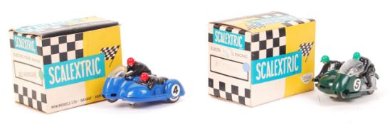 VINTAGE SCALEXTRIC SLOT RACING MOTORCYCLES - HURRICANE & TYPHOON