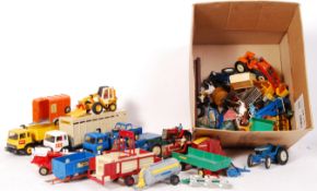 BRITAINS SCALE DIECAST MODEL VEHICLES AND PLASTIC ANIMALS