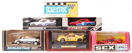 COLLECTION OF VINTAGE BOXED SCALEXTRIC SLOT RACING CARS