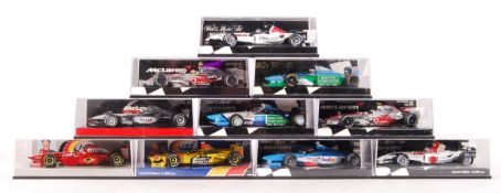 MINICHAMPS 1:43 SCALE DIECAST MODEL FORMULA 1 RACING CARS