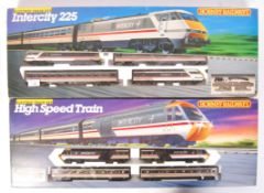 TWO HORNBY 00 GAUGE INTERCITY BOXED RAILWAY TRAINSETS