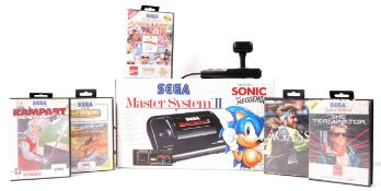 VINTAGE SEGA MASTER SYSTEM II GAMES CONSOLE + GAMES