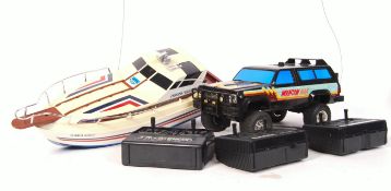 TWO RC RADIO CONTROLLED MOTOR VEHICLES