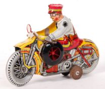 RARE 1940'S AMERICAN MARX TOYS TINPLATE POLICE MOTORCYCLE