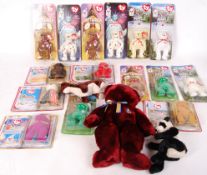 ASSORTED TY BEANIE BABIES CARDED TEDDY BEARS & OTHERS