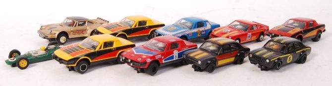 COLLECTION OF ASSORTED VINTAGE SCALEXTRIC SLOT RACING CARS