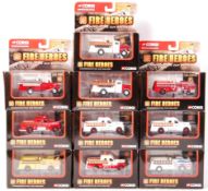COLLECTION OF CORGI ' FIRE HEROES ' SHOWCASE COLLECTION DIECAST