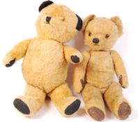 TWO VINTAGE MID-CENTURY TEDDY BEARS