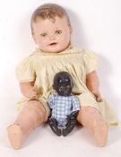 VINTAGE COMPOSITION DOLL& LATER ROSEBUD DOLLY