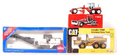 ASSORTED SCALE DIECAST MODEL CONSTRUCTION VEHICLES