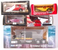 ASSORTED LARGE SCALE BOXED DIECAST MODELS - REVELL, MAISTO ETC