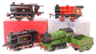 COLLECTION OF HORNBY SERIES 0 GAUGE CLOCKWORK RAILWAY LOCOMOTIVES