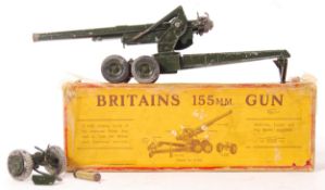 RARE VINTAGE BRITAINS DIECAST MODEL 155MM GUN 2064
