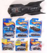 HOT WHEELS ' BATMAN ' & ' BATMOBILE ' RELATED CARDED DIECAST MODELS