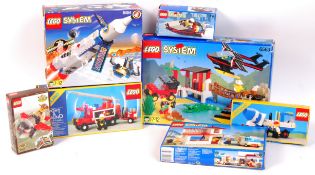 ASSORTED BOXED VINTAGE LEGO SETS - TOWN, SYSTEM ETC