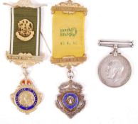 WWI FIRST WORLD WAR AND MASON MEDAL GROUP