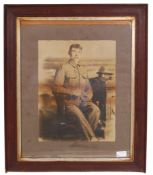 WWI FIRST WORLD WAR LARGE PHOTOGRAPH OF A SOLDIER