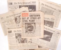 RARE VINTAGE APOLLO 11 MOON LANDINGS BRITISH NEWSPAPERS
