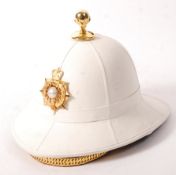 VINTAGE ROYAL MARINES OFFICER'S HELMET - COMPLETE