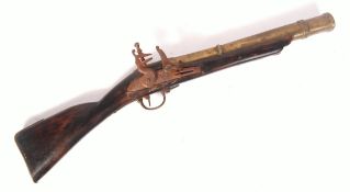 QUEEN ANNE C1710 ANTIQUE BLUNDERBUSS FLINTLOCK GUN
