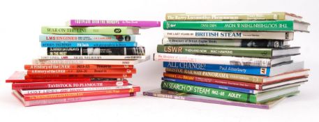 ASSORTED 25+ RAILWAY AND TRAIN RELATED TRANSPORT BOOKS