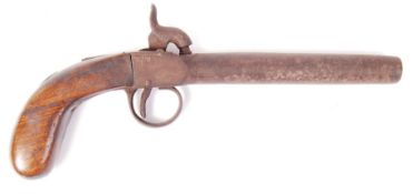 ANTIQUE 19TH CENTURY PERCUSSION CAP PISTOL
