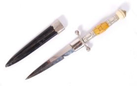 BELIED GERMAN 20TH CENTURY DOUBLE EDGED STILETTO D
