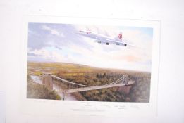 CONCORDE - THE HOMECOMING BY STEPHEN BROWN SIGNED PRINT
