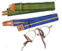 20TH CENTURY MILITARY ISSUE STABLE BELTS & SPURS