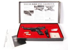 RARE WEBLEY & SCOTT ' HURRICANE ' .22 CALIBRE AIR PISTOL SALE
