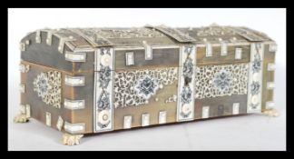 A 19th Century Indian horn and ivory Vizagapatam b