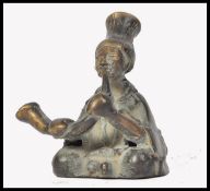 A 19TH CENTURY LOST WAX CAST BRONZE FIGURE - AFRIC