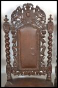 A set of four late 19th Century Victorian carved o