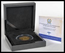 9ct gold Avro Lancaster coin - A Lest We Forget Association 75th Anniversary of the Introduction