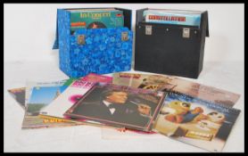 A collection of vintage vinyl long play LP records, predominantly easy listening genre of music,