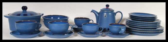 A contemporary Denby stoneware ' Reflex pattern ' dinner service comprising plates, side, plates,