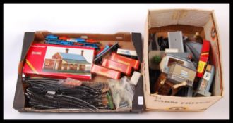 ASSORTED 00 GAUGE MODEL RAILWAY TRACKSIDE BUILDINGS AND MORE