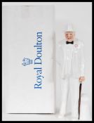 A Royal Doulton hand made and hand decorated porcelain figure of Sir Winston Churchill HN 3057