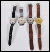 A collection of gent's vintage 20th Century watches to include a Tourist Chronogrphe, Hefik, Sekonda