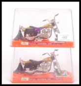 GUILOY MADE HARLEY DAVIDSON AMF SCALE DIECAST MODEL MOTORBIKES