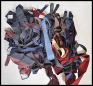 A large collection of Saville row and designer ties to include Gieves and Hawkes, Ralph Lauren, Saks