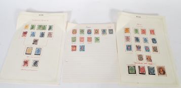 A collection of rare 19th Century Russian stamps all being in good condition and mounted on album
