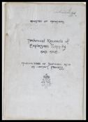 MILITARY 1921 Technical Records of Explosives Supply 1915-18 (Manufacture of Sulphuric Acid).