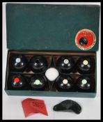 A vintage mid 20th Century set of B & A ' The Indoor Carpet Game ' carpet bowls in their original