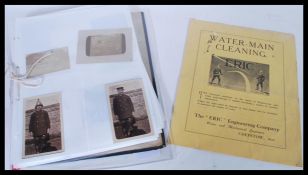 Collection of Fire Service related items. Includes early photos of firemen (x1 Croydon), c1910