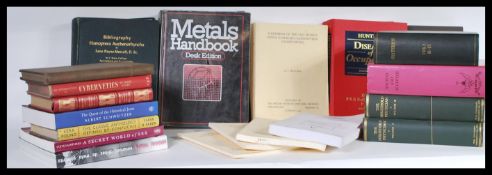 A collection of books to include Ezra Pound The Classic Anthology Defined by Confucius, Hunter's